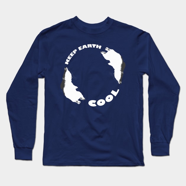 Polar Bear Keep the Earth Cool Long Sleeve T-Shirt by AshStore